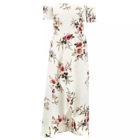 saleoff the shoulder floral maxi dress - Picture 3 of 7