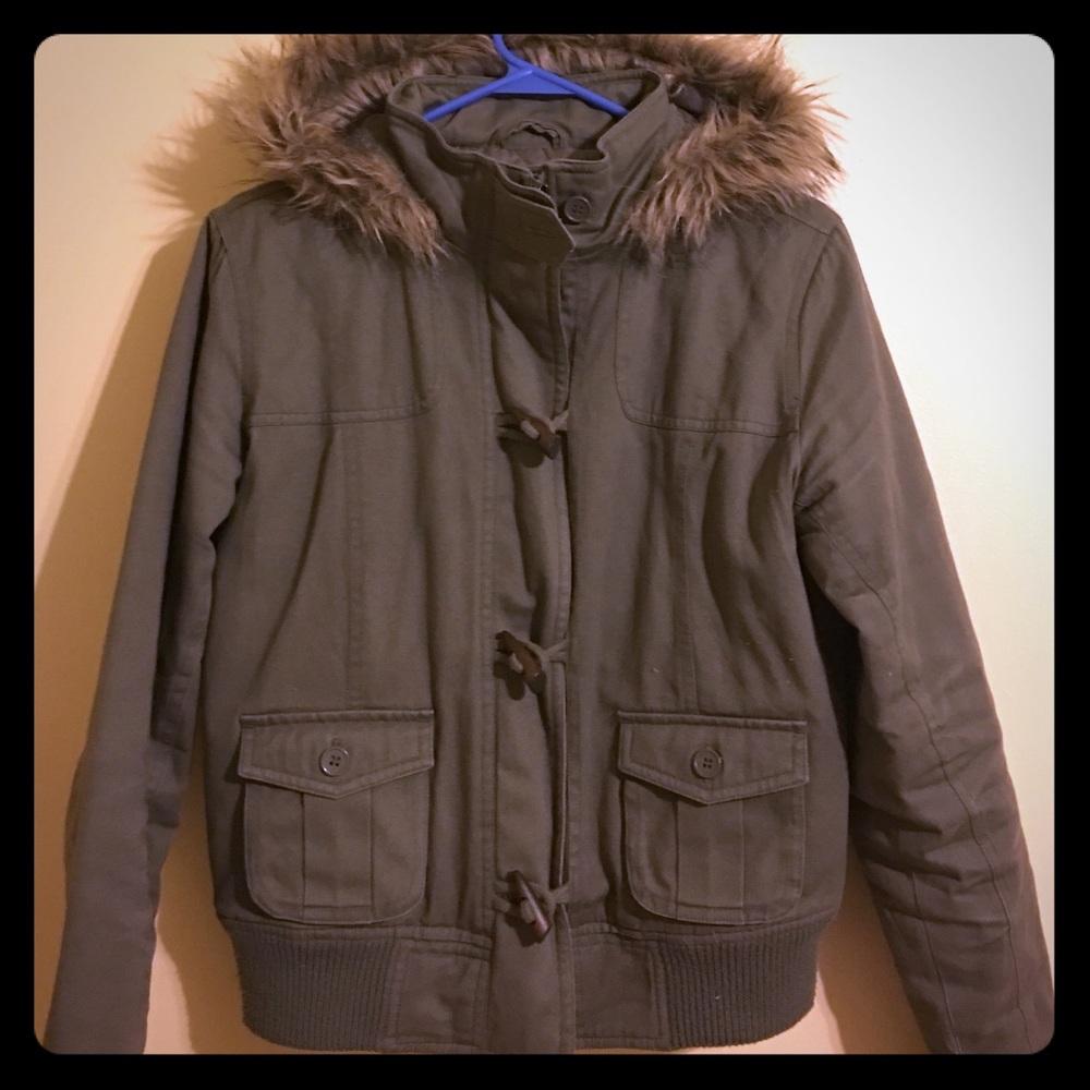 Faux Fur Trimmed Jacket