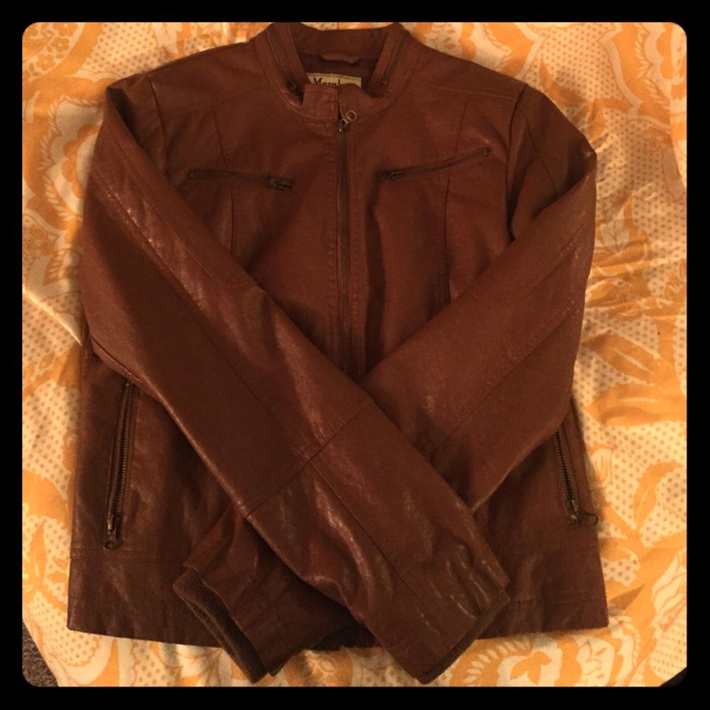 Beautiful brown faux leather Jacket