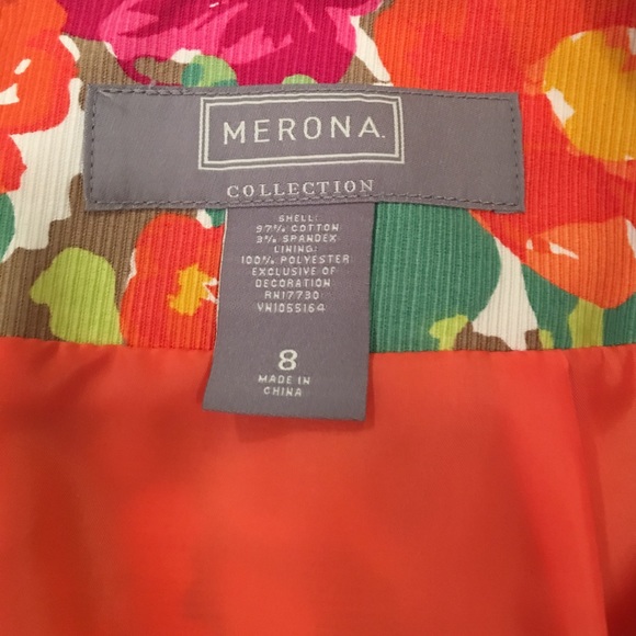 Floral fully lined skirt size 8 last markdown - Picture 3 of 3