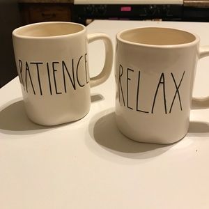 NEW "Patience" and "Relax" Rae Dunn mugs