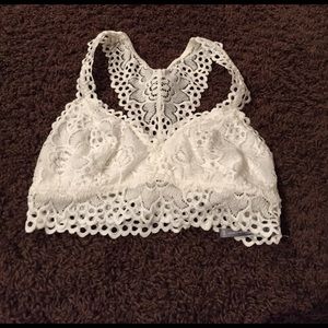 Aerie white Racerback bralette