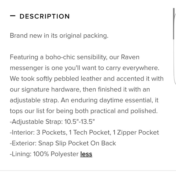 🚫SOLD🚫Michael Kors Raven MD Messenger Purse - Picture 4 of 8