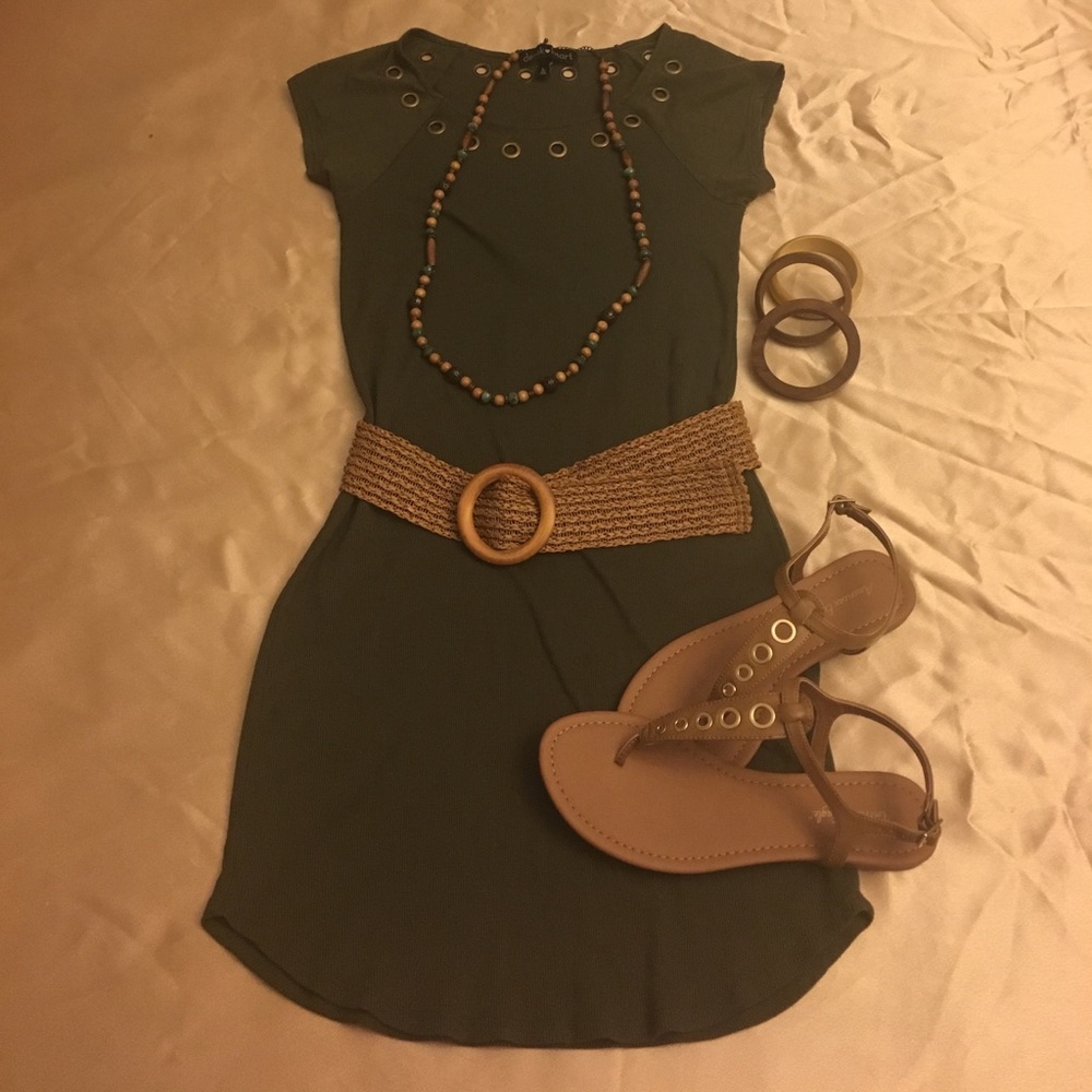 Army green dress