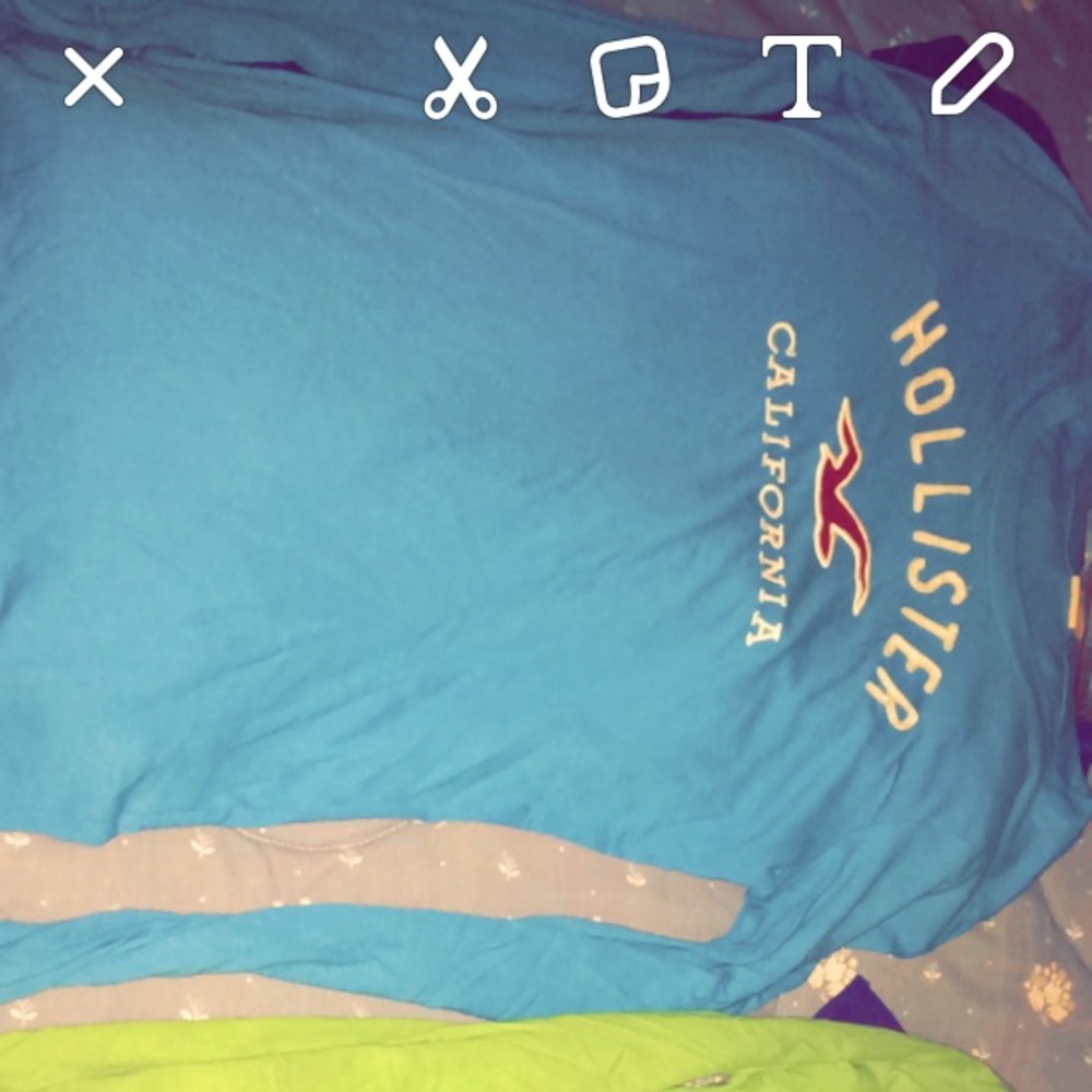 Hollister long sleeve logo shirt