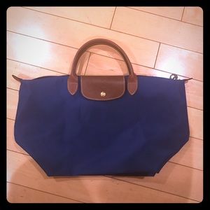 Cobalt blue Longchamp bag