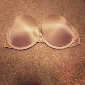Gilligan & Omalley strapless, nude bra