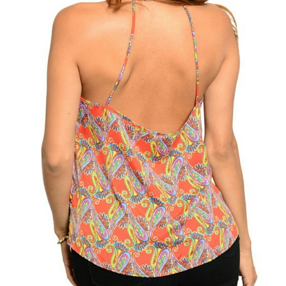 SALE⚘cute  and sassy paisley tank⚘ - Picture 2 of 2