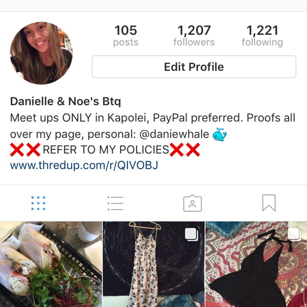 Instagram shop!
