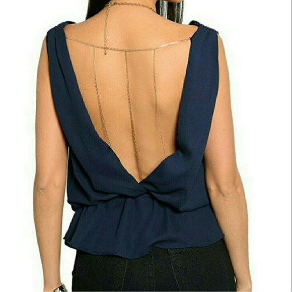 💋Gold Chain Back top - Picture 2 of 5