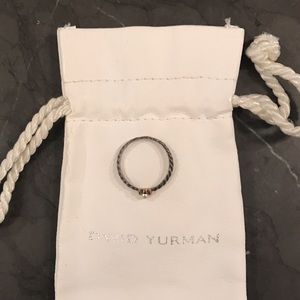 David Yurman cable ring w pearl