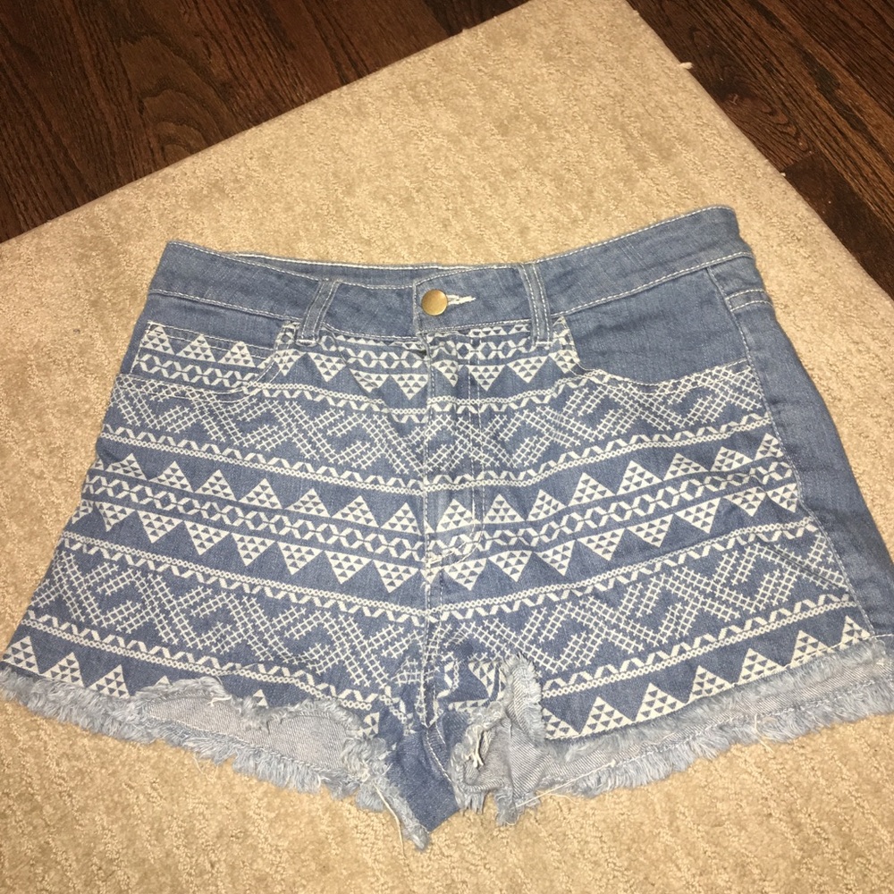 Aztec Jean Shorts