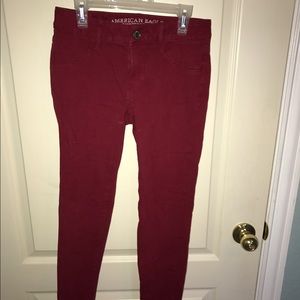 Red jeggings