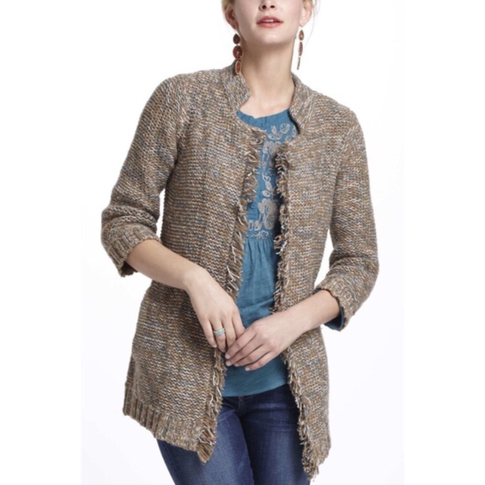 { Anthropologie } Marled Peat Cardigan