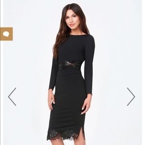 Bebe Floral trim Top and Midi Skirt