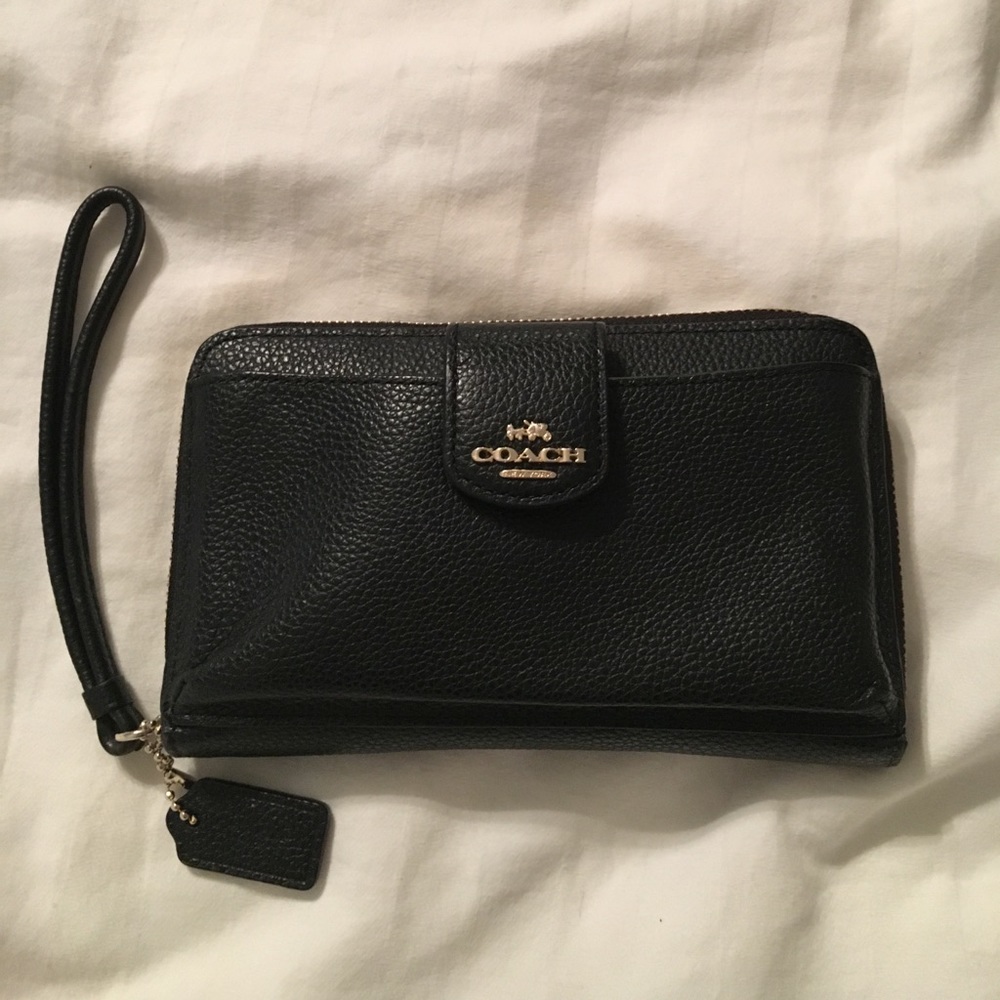 Coach Leather Phone Wallet