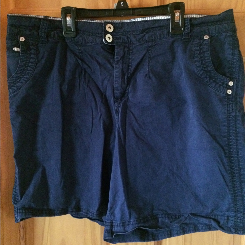 Dark blue Cotton shorts