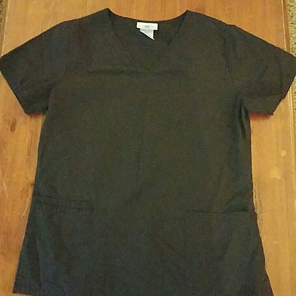 Black scrub top