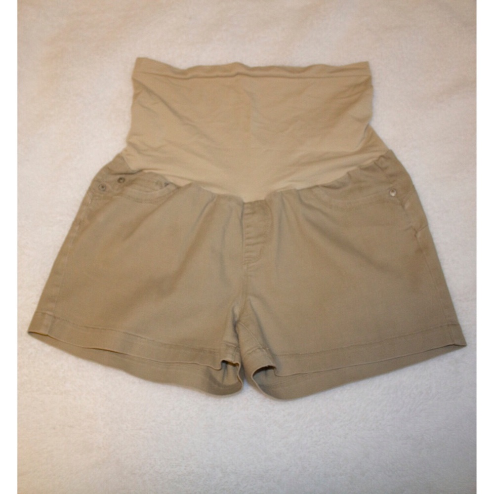 Khaki Maternity Shorts