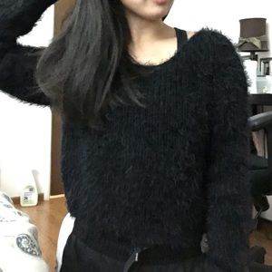 Black Fuzzy Sweater