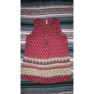 Boho Print Tank Top (M)