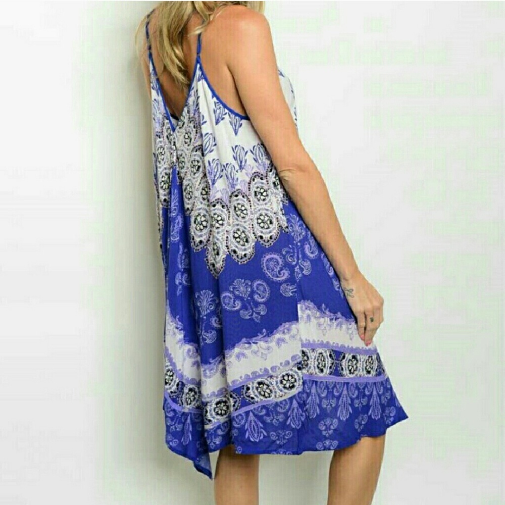 Purple Midi Boho dress - Picture 2 of 2