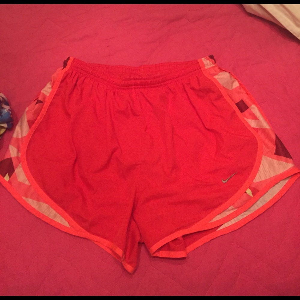 Nike running shorts in red