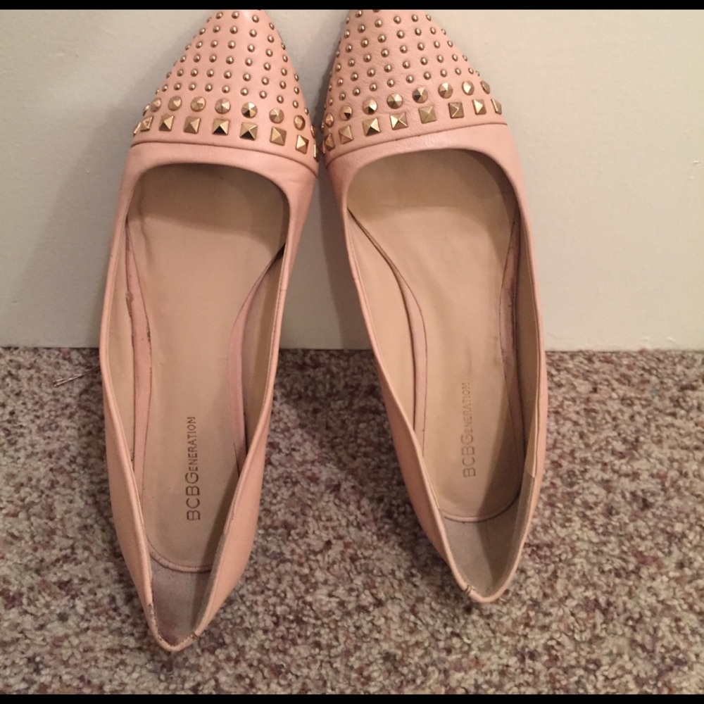 Women's BCBGeneration pink leather flats