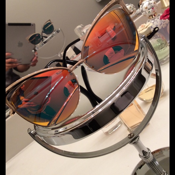 Accessories - Glamorous Gold Cat Eye Sunglasses