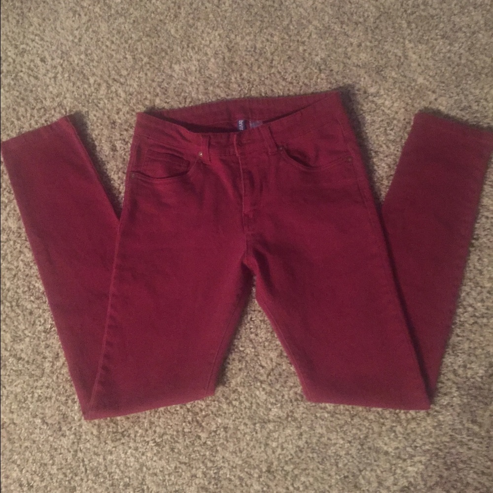 H&M Burgundy Jeans