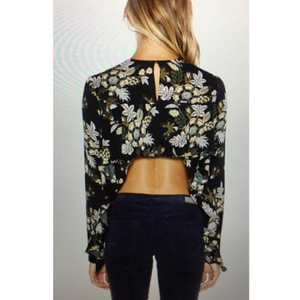 A.L.C Cooper top - Lon sleeve floral blouse