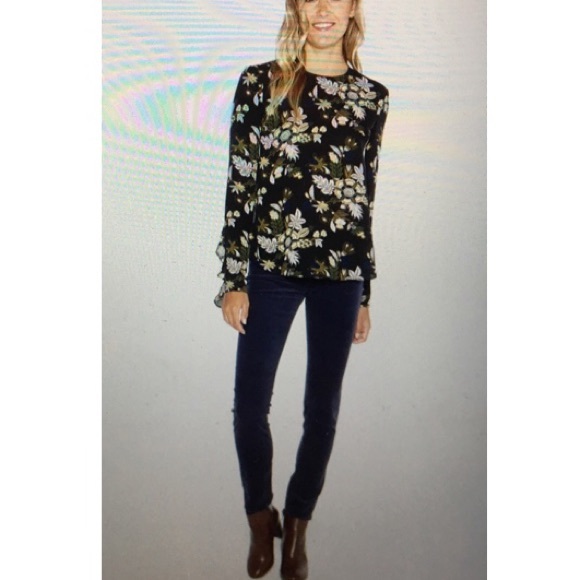 A.L.C Cooper top - Lon sleeve floral blouse - Picture 4 of 4