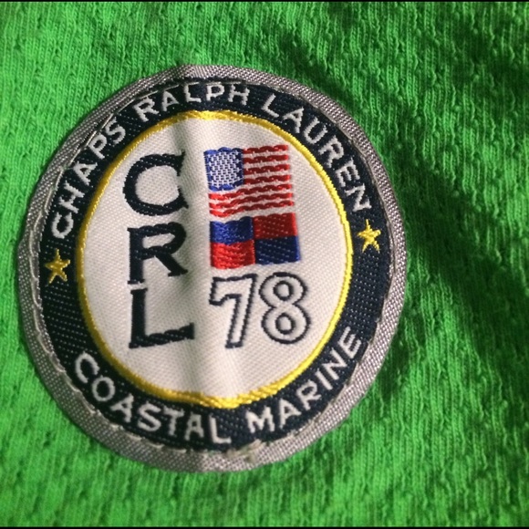 VTG Chaps Ralph Lauren costal marine soccer jersey - Picture 3 of 4