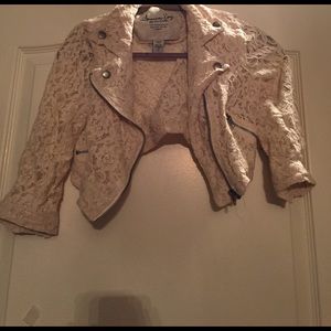 American Rag Lace Crop Jacket