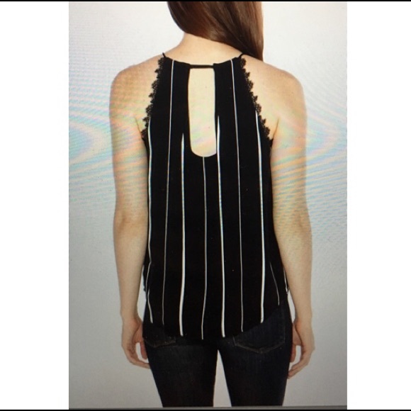Heartloom Bella Stripe Top - high neck halter top - Picture 2 of 3