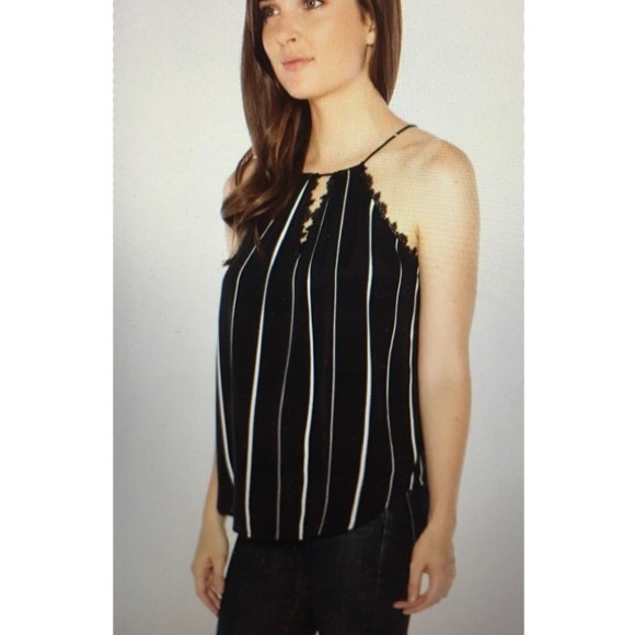 Heartloom Bella Stripe Top - high neck halter top - Picture 3 of 3