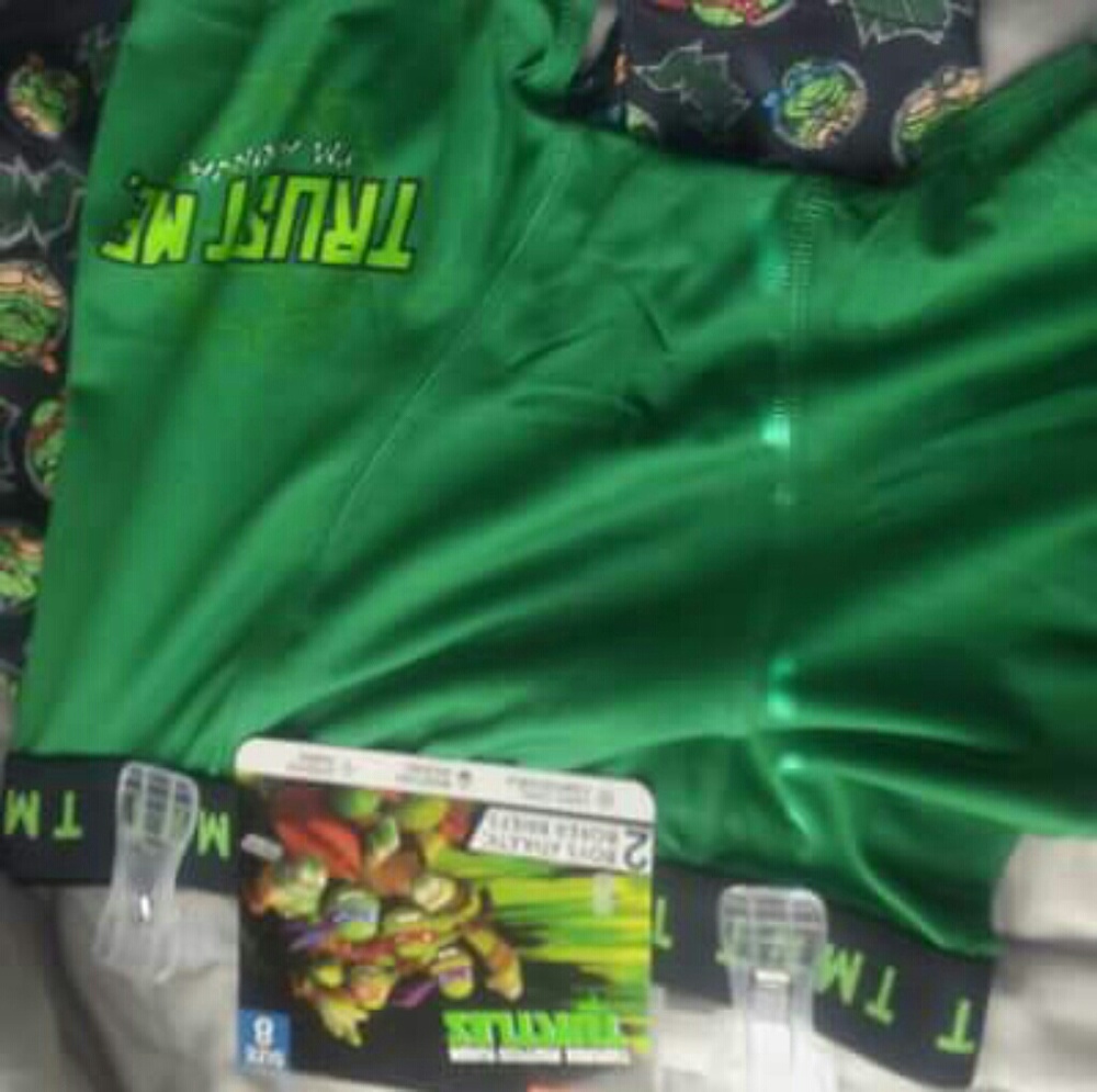 Brand new set of boys size 8 ninja turtle boxers