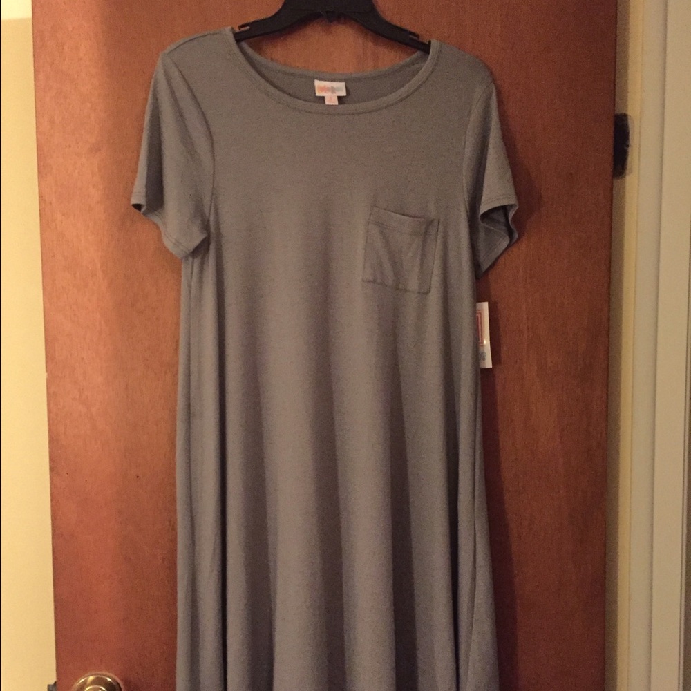 Small gray Lularoe Carly