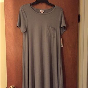 Small gray Lularoe Carly