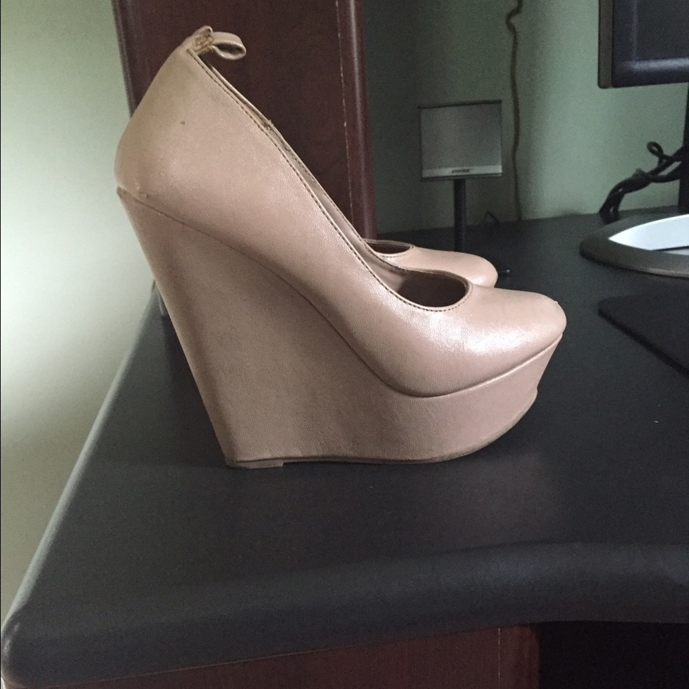 Forever 21 nude wedges