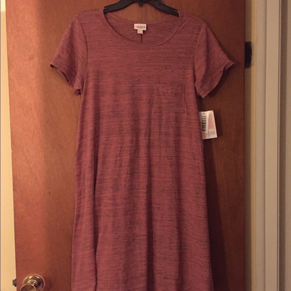 Heathered dusty pink Lularoe Carly