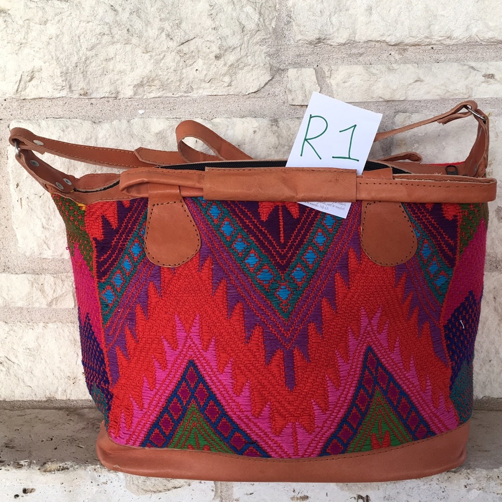 Beautiful Guatemalan Chevron Handbag.