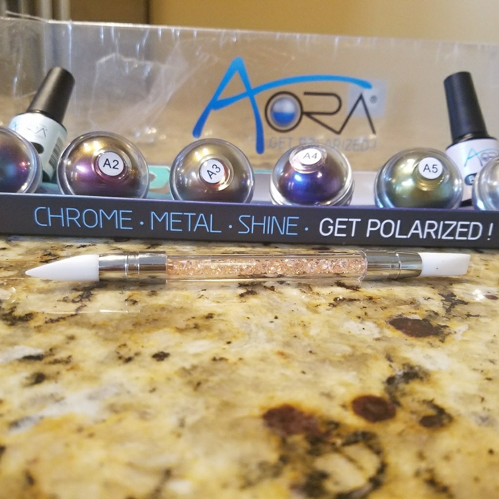 Aora chrome nail powder