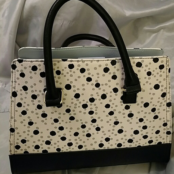 Betsey johnson satchel  NWT  blue gray black - Picture 3 of 4