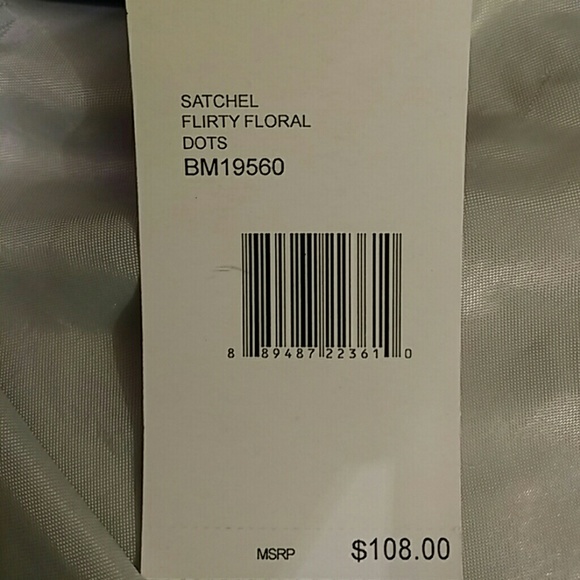 Betsey johnson satchel  NWT  blue gray black - Picture 4 of 4