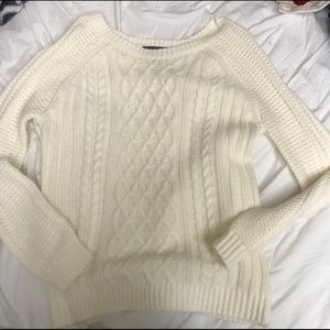 Cable knit sweater