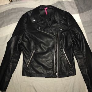 Faux leather jacket
