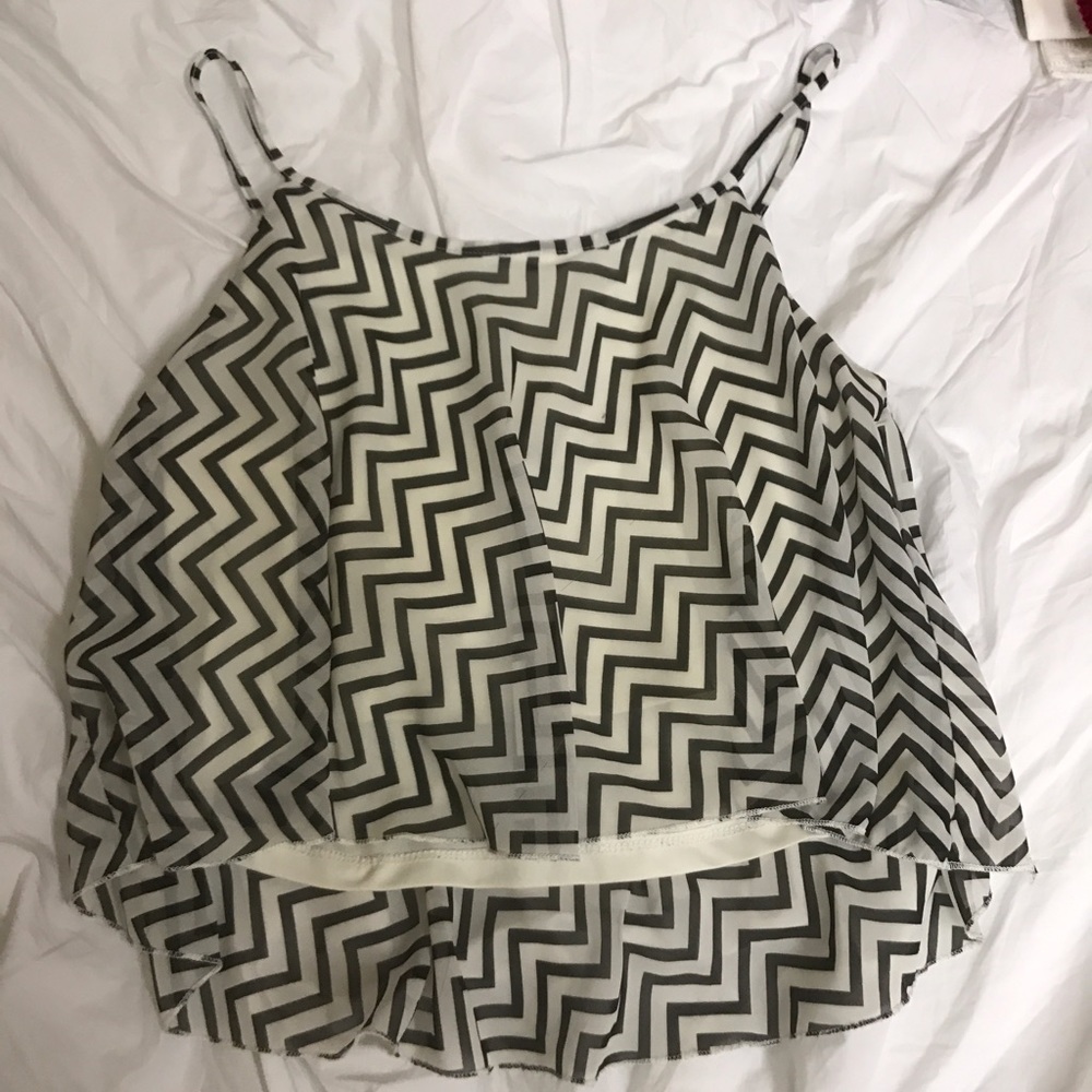 Chevron crop top
