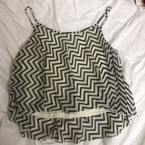 Chevron crop top