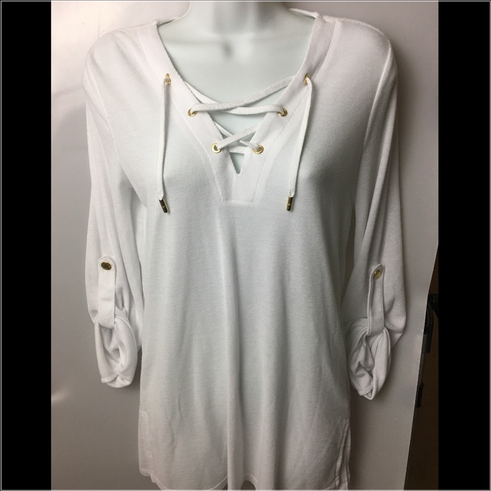 Michael Kors Lace Up Top